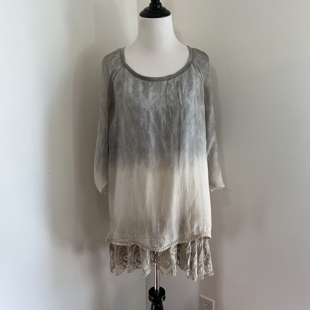 REPEAT CASHMERE Silk Dress Small Quiet Luxury Fairy Grunge Bohemian Whimsigoth
